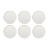 Gourmet dia.12.5" x 12.5" Round Warm White Vitrified Pizza Plate (Set of 6)
