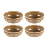 Terra Pott dia.5.75" h:2" 16 oz. Round Brown Vitrified Bowl (Set of 4)