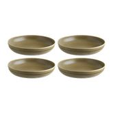 Bonna China Terra Pott Bowl dia.9" h:1.75" 36 oz. Round Brown Porcelain Bowl (Set of 4)