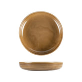 Bonna China Terra Pott Bowl dia.10" h:1.75" 50 oz. Round Brown Porcelain Bowl