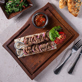 Turgla Wood 12" x 9" Rectangular Brown Wood Serving (1 each)