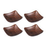 Square Brown Composite Bowl 4.75" x 4.75" x h:1.5" 7 oz. (Set of 4)