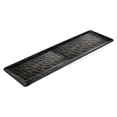 Turgla EcoGrain 20.75" x 6.25" x h:0.5" Rectangular Black Composite Platter (1 each)