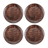 Turgla EcoGrain dia.6.75" Round Brown Composite Plate (Set of 4)
