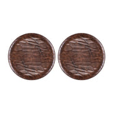 Turgla EcoGrain dia.11" Round Brown Composite Plate (Set of 2)