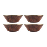 Turgla EcoGrain dia.6" h:2.25" 17 oz. Round Brown Composite Bowl (Set of 4)