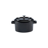 Turgla Cast Iron dia.4" h:2" 13 oz. Round Black Cast Iron Dutch Oven (1 each)