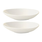 Vago 10.25" x 9.5" x h:2.5" 36 oz. Organic Warm White Vitrified Bowl (Set of 2)