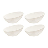 Gourmet dia.7.25" h:3.25" 15 oz. Round Warm White Vitrified Bowl (Set of 4)