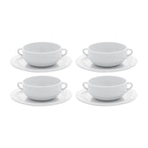 X-tanbul dia.4.75" h:2" 13 oz. Round White Porcelain Bowl (Set of 4)