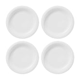 X-tanbul dia.6.75" Round White Porcelain Plate (Set of 4)