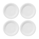X-tanbul dia.8.25" Round White Porcelain Plate (Set of 4)