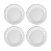 X-tanbul dia.9.75" Round White Porcelain Plate (Set of 4)