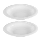 X-tanbul dia.11.75" h:2" 37 oz. Round White Porcelain Bowl (Set of 2)