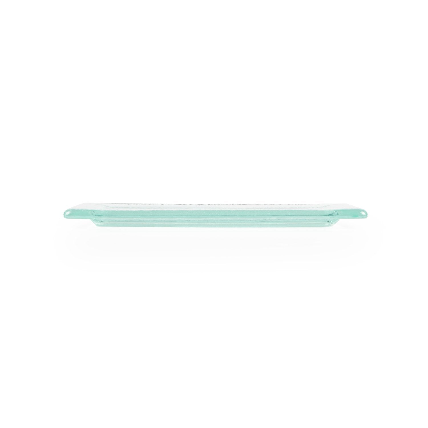 Turgla Fusion Glass 13" x 8" x h:0.5" Rectangular Clear Glass Platter (1 each)