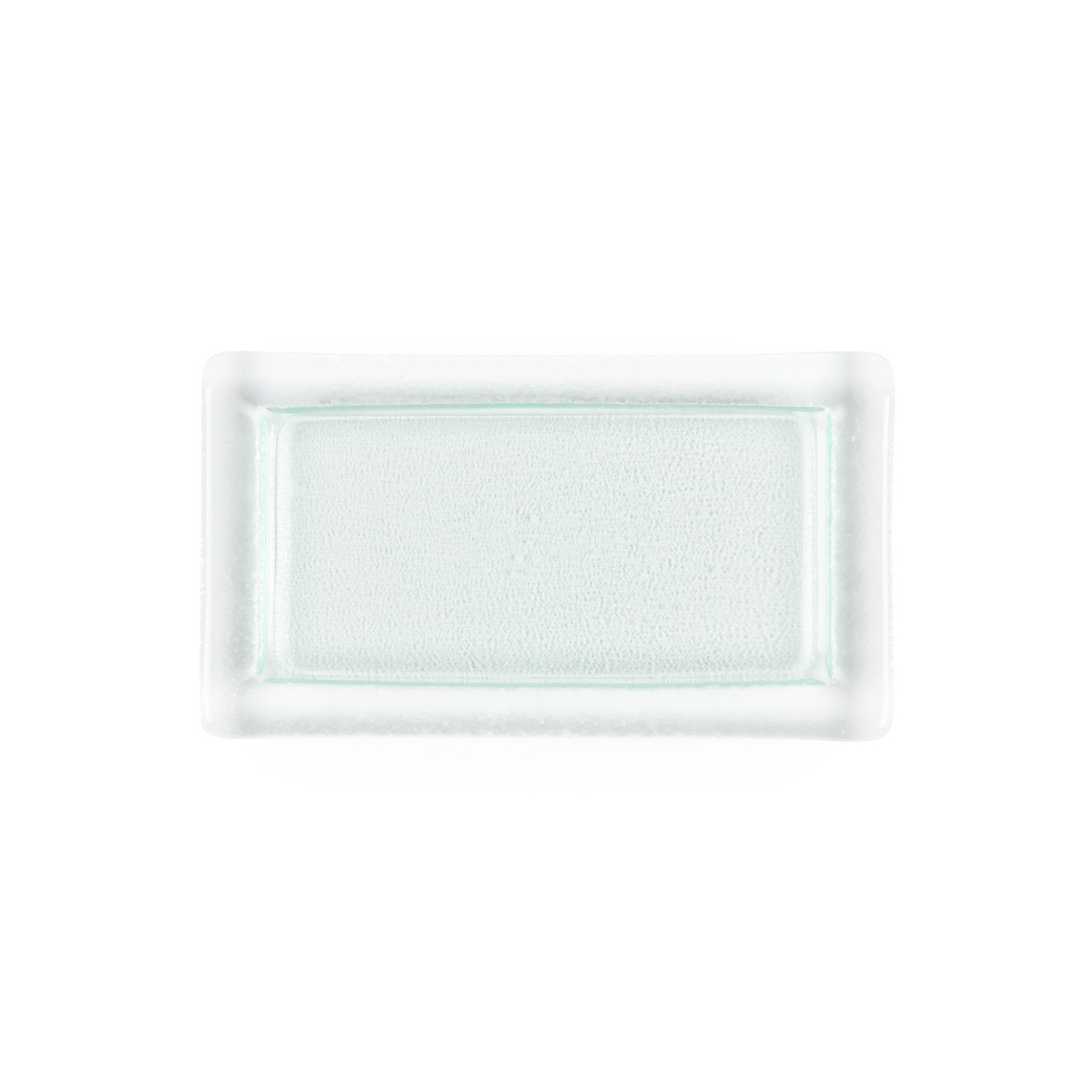 Turgla Fusion Glass 13" x 8" x h:0.5" Rectangular Clear Glass Platter (1 each)