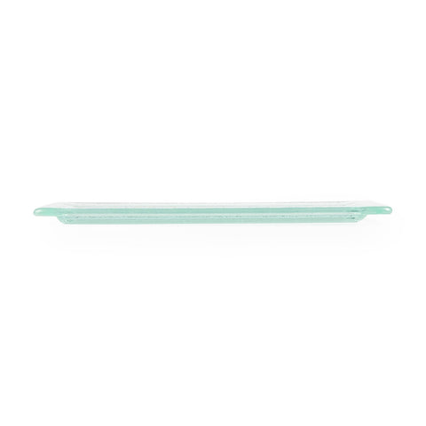 Turgla Fusion Glass 17.75" x 10" x h:0.75" Rectangular Clear Glass Platter (1 each)