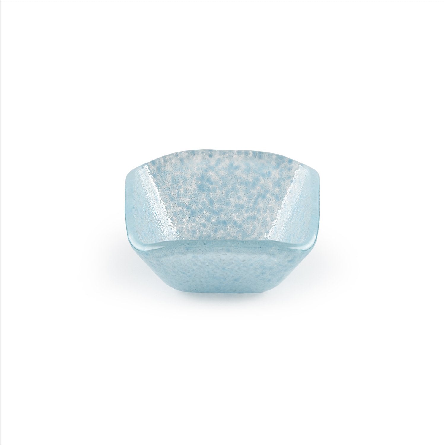 Glass Dinnerware 2.25" x 2.25" x h:1.5" 2 oz. Square Blue Glass Ramekin (Set of 6)