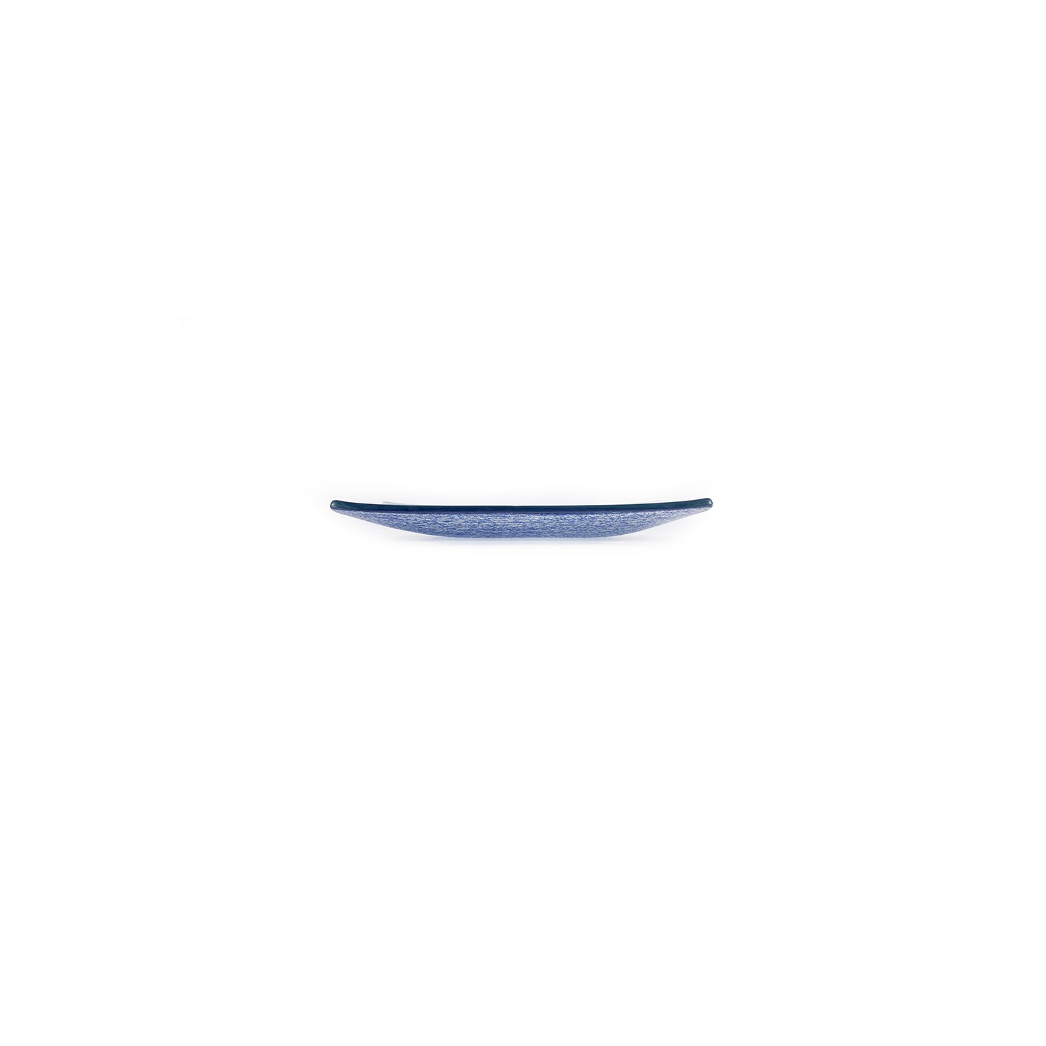 Glass Dinnerware 7.75" x 7.75" Square Blue Glass Plate (Set of 2)
