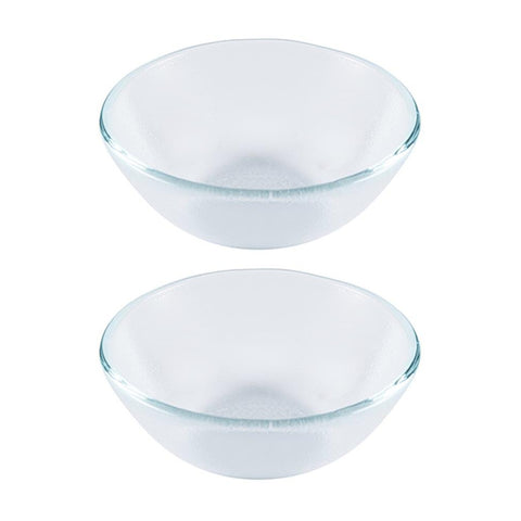 Glass Dinnerware dia.5.5" h:2" 14 oz. Round Clear Glass Bowl (Set of 2)