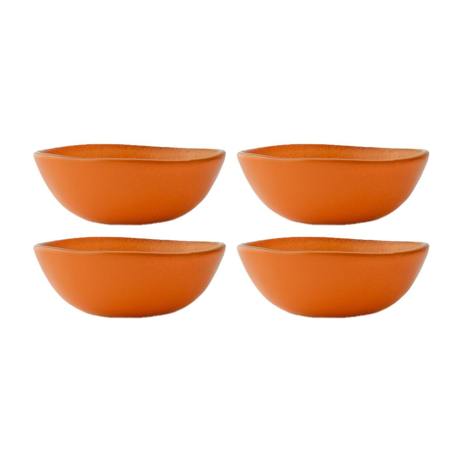 Glass Dinnerware dia.5.5" h:2" 14 oz. Round Turmeric Glass Bowl (Set of 4)