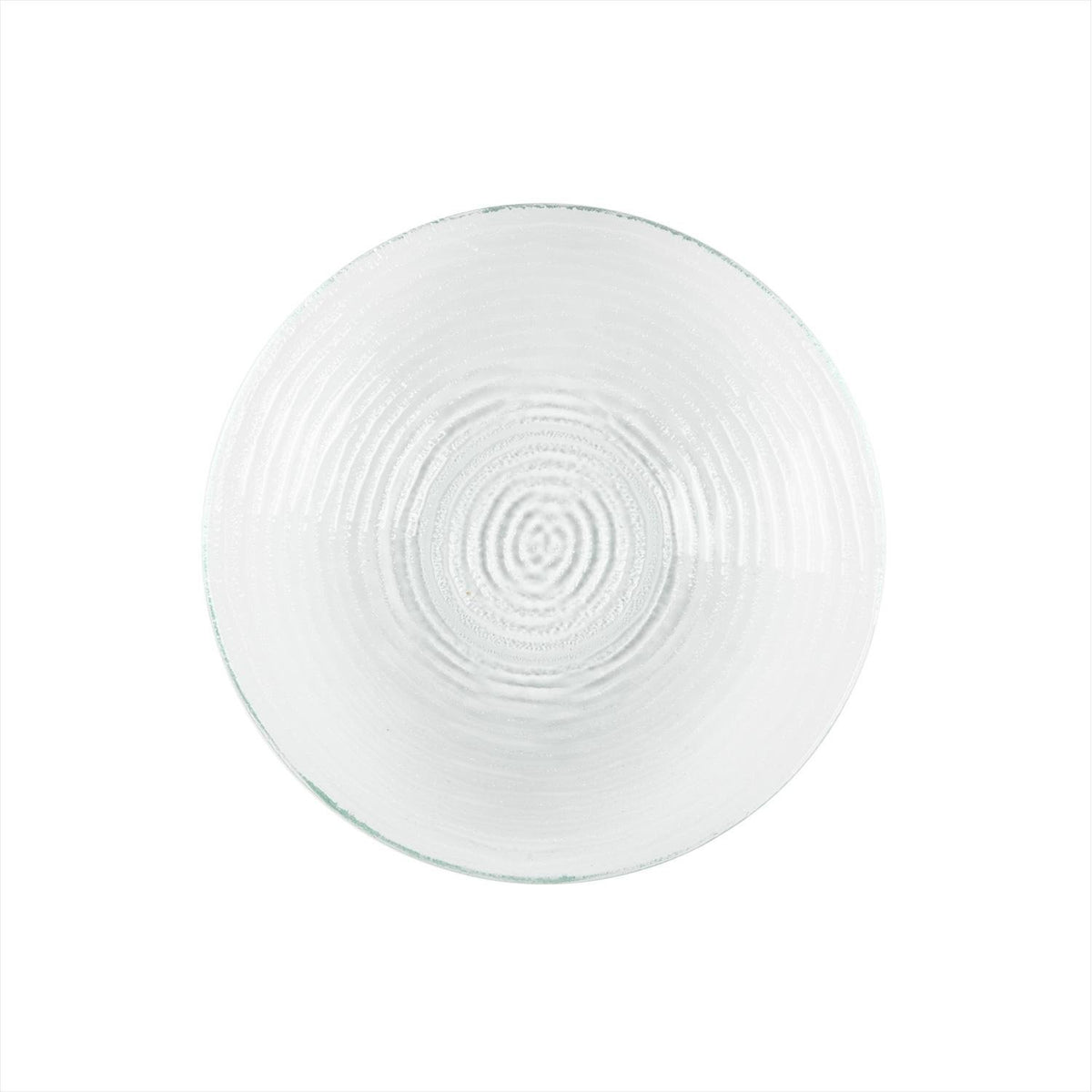 Turgla Fusion Glass dia.11.75" h:1.5" 32 oz. Round Clear Glass Bowl (1 each)