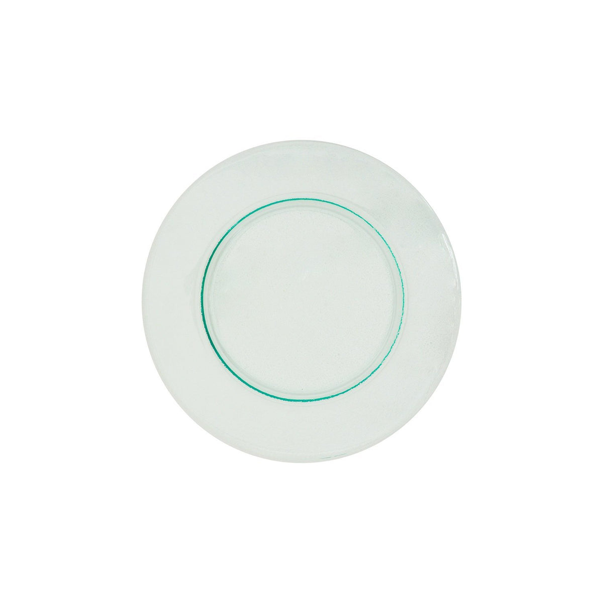 Turgla Fusion Glass dia.11.75" h:0.75" Round Clear Glass Platter (1 each)
