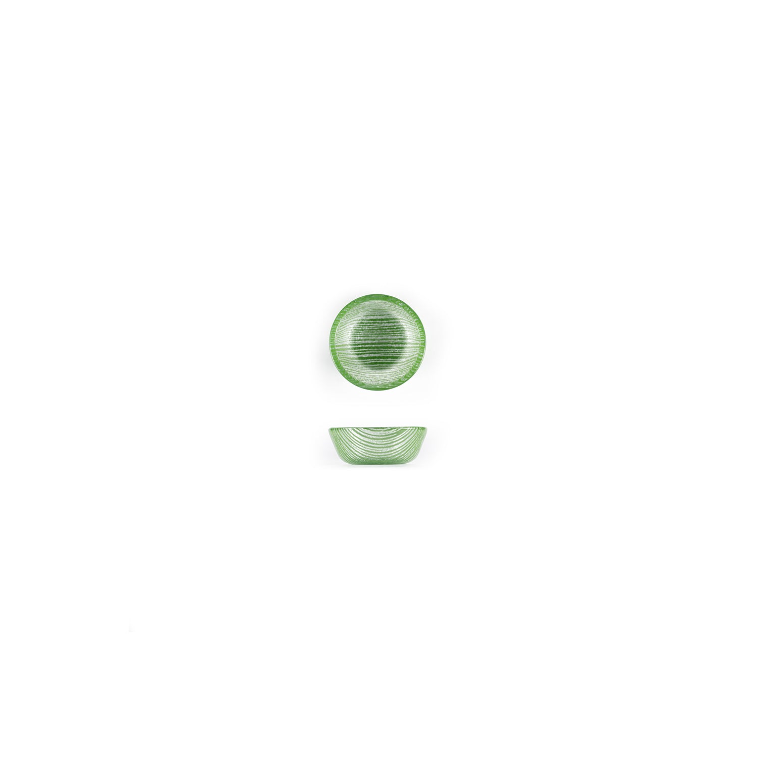 Glass Dinnerware dia.2.75" h:1.25" 4 oz. Round Green Glass Ramekin (Set of 4)