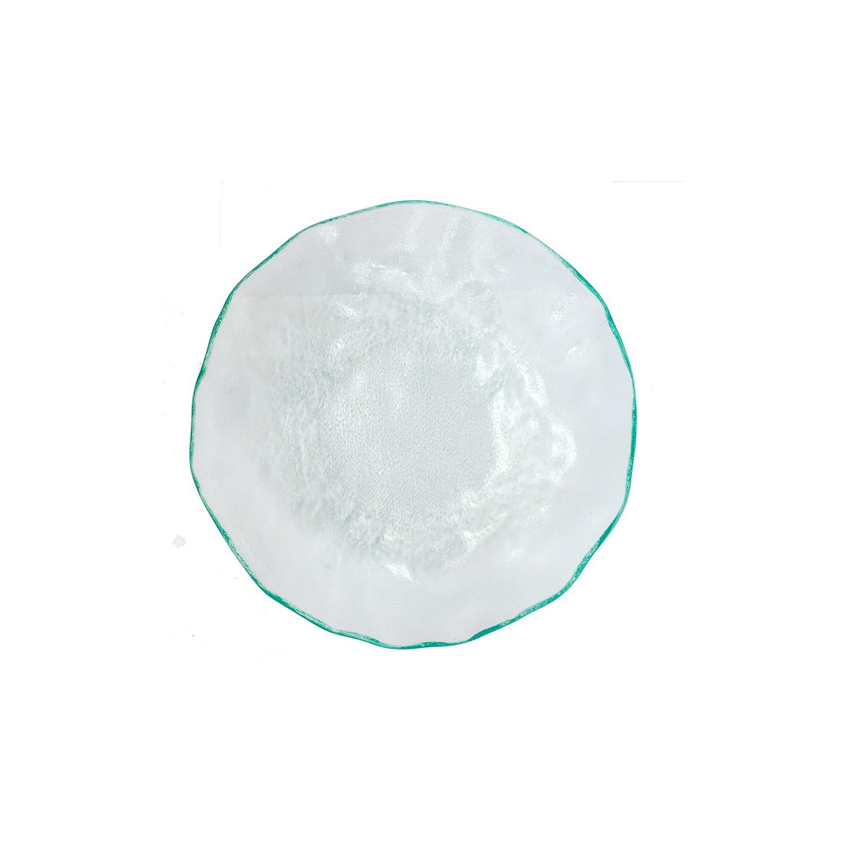 Turgla Fusion Glass dia.12" h:2.25" 60 oz. Round Clear Glass Bowl (1 each)