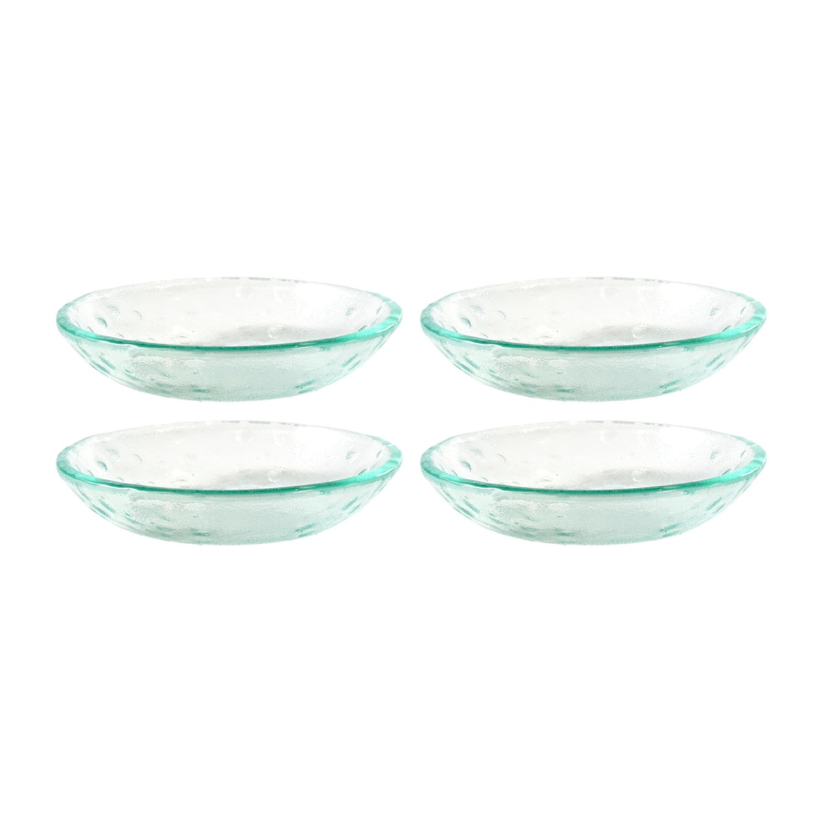 Glass Dinnerware dia.8.5" h:1.75" 20 oz. Round Clear Glass Bowl (Set of 4)