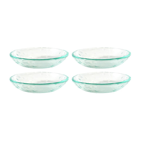 Glass Dinnerware dia.8.5" h:1.75" 20 oz. Round Clear Glass Bowl (Set of 4)