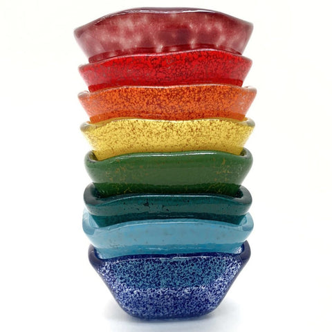 Mini Square Rainbow Ramekins (Set of 8)