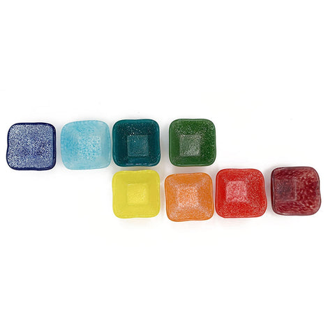Mini Square Rainbow Ramekins (Set of 8)