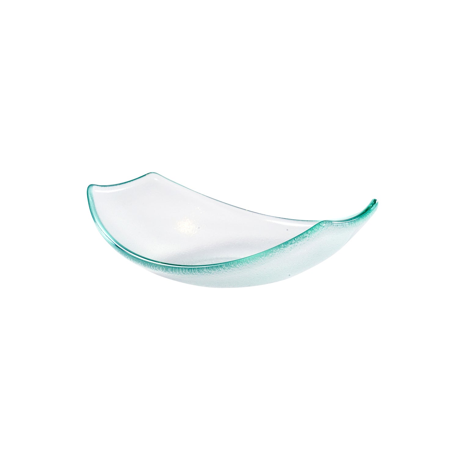 Glass Dinnerware 7" x 5.25" x h:2" 5 oz. Oval Clear Glass Bowl (Set of 2)