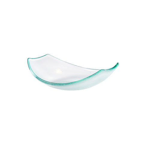 Glass Dinnerware 7" x 5.25" x h:2" 5 oz. Oval Clear Glass Bowl (Set of 2)