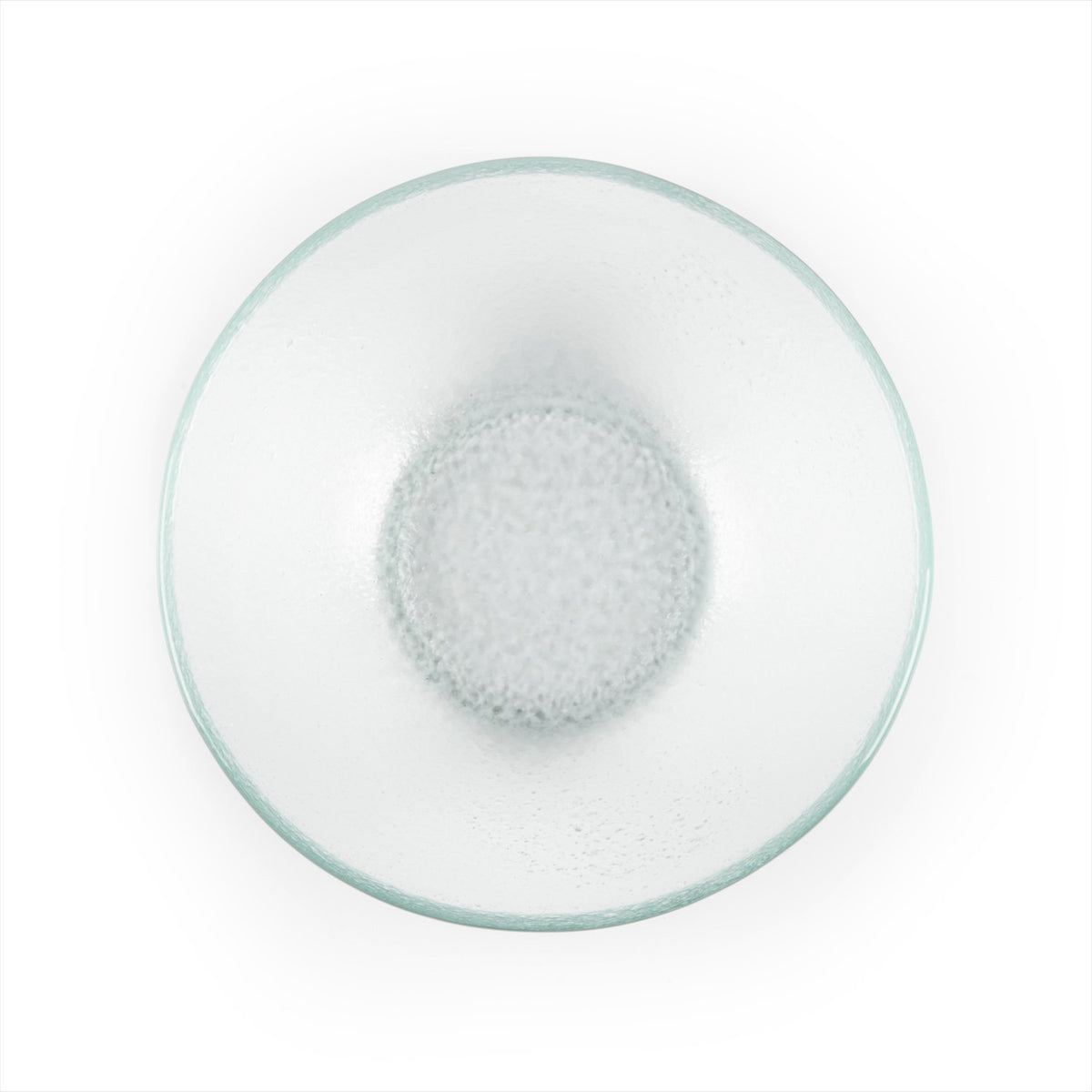 Turgla Fusion Glass dia.7.5" h:2.75" 20 oz. Round Clear Glass Bowl (1 each)