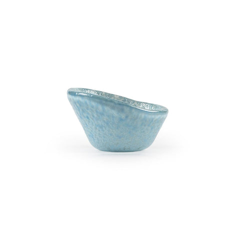 Turgla Fusion Glass dia.2.75" h:1.5" 2 oz. Round Blue Glass Ramekin