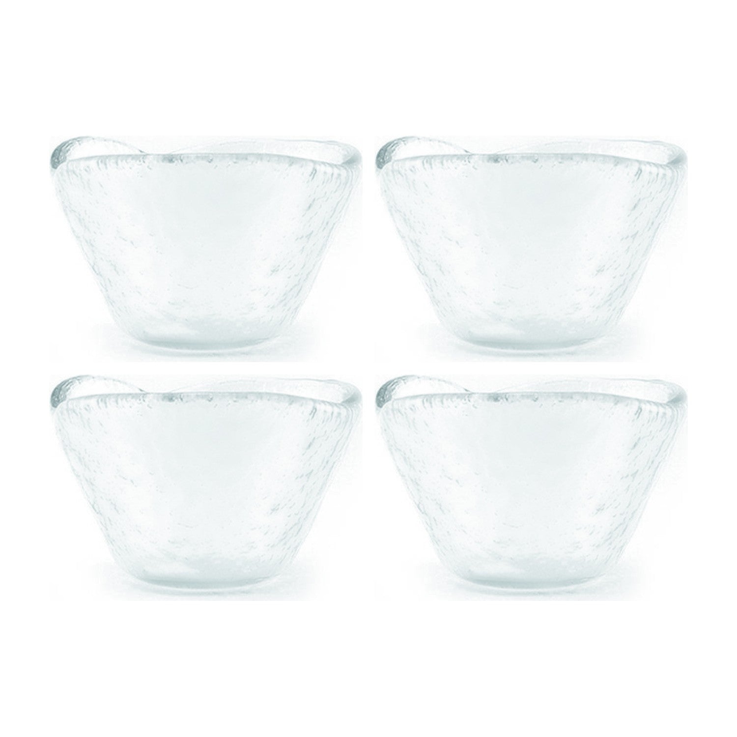 Turgla Fusion Glass dia.2.75" h:1.5" 2 oz. Round Frosted Glass Ramekin (Set of 4)