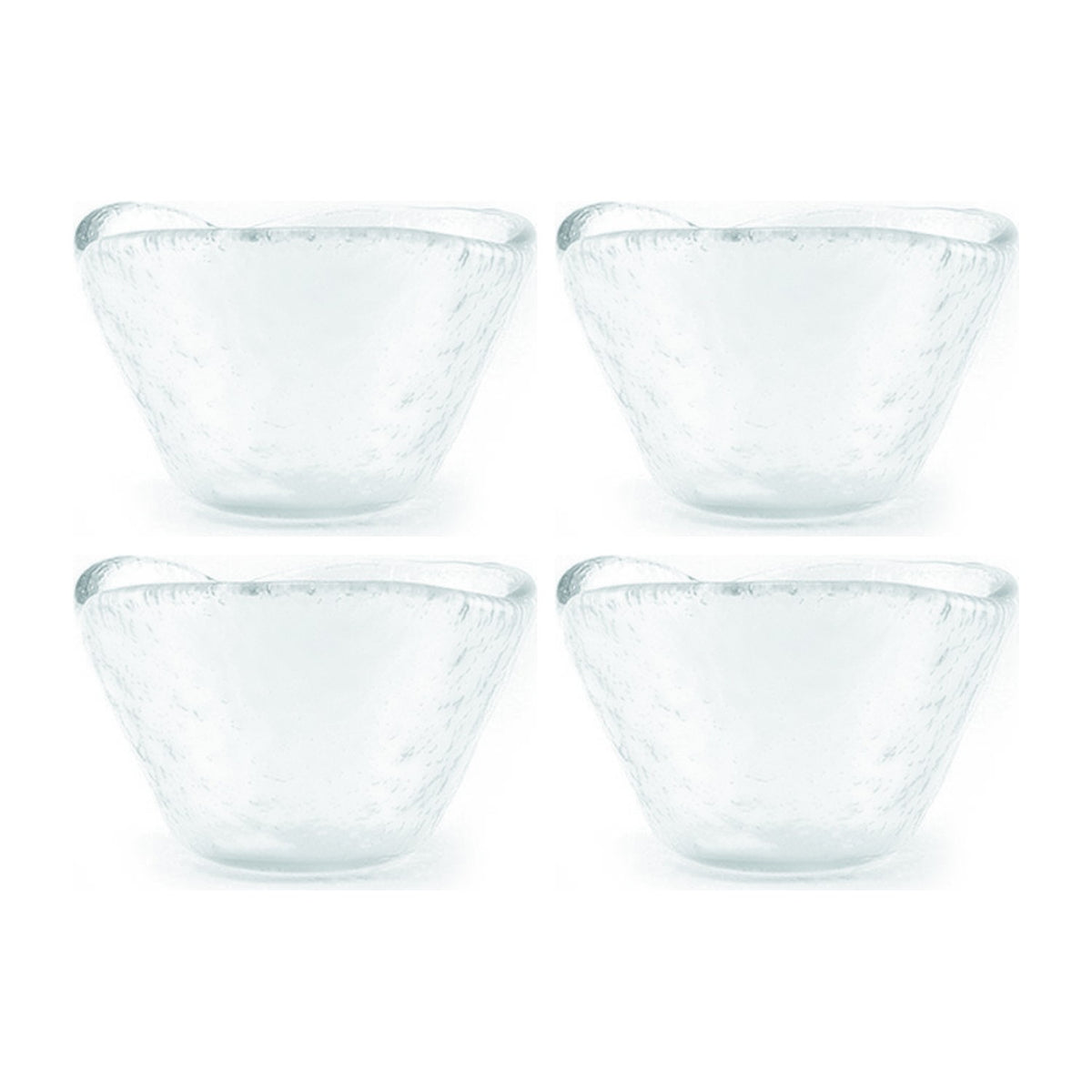 Turgla Fusion Glass dia.2.75" h:1.5" 2 oz. Round Frosted Glass Ramekin (Set of 4)