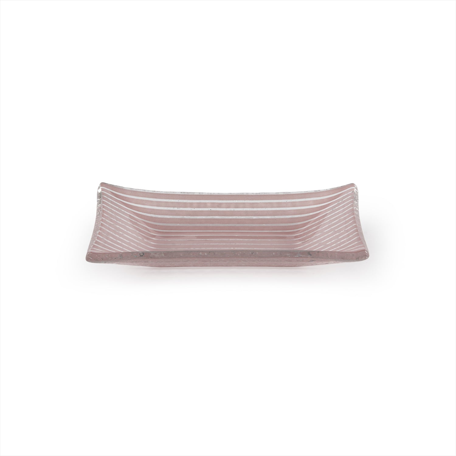 Glass Dinnerware 4.25" x 2.5" x h:0.5" 1 oz. Rectangular Pink Purple Glass Ramekin (Set of 6)