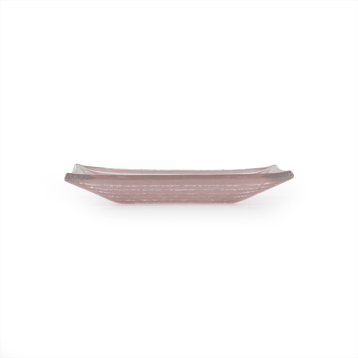 Glass Dinnerware 4.25" x 2.5" x h:0.5" 1 oz. Rectangular Pink Purple Glass Ramekin (Set of 6)