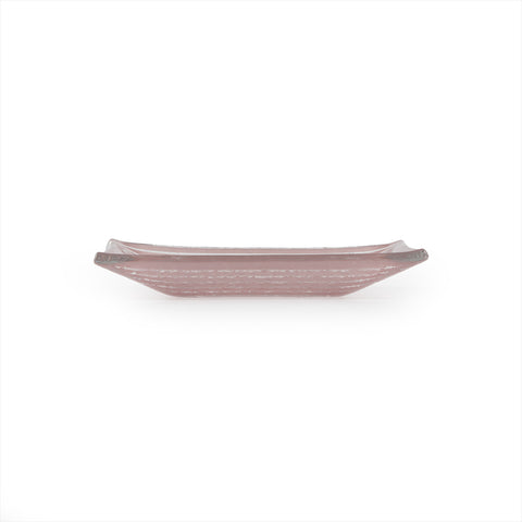 Glass Dinnerware 4.25" x 2.5" x h:0.5" 1 oz. Rectangular Pink Purple Glass Ramekin (Set of 6)
