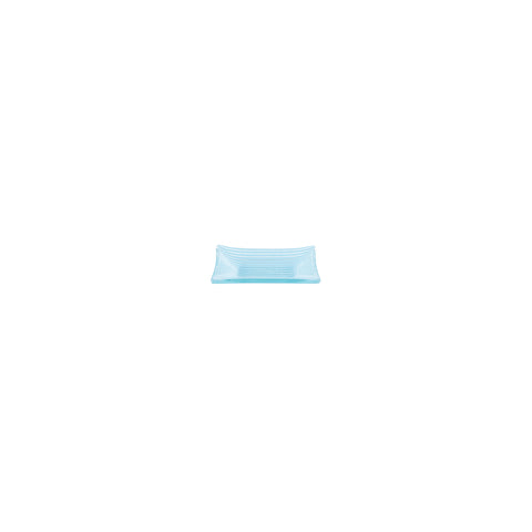Glass Dinnerware 4.25" x 2.5" x h:0.5" 1 oz. Rectangular Blue Glass Ramekin (Set of 6)