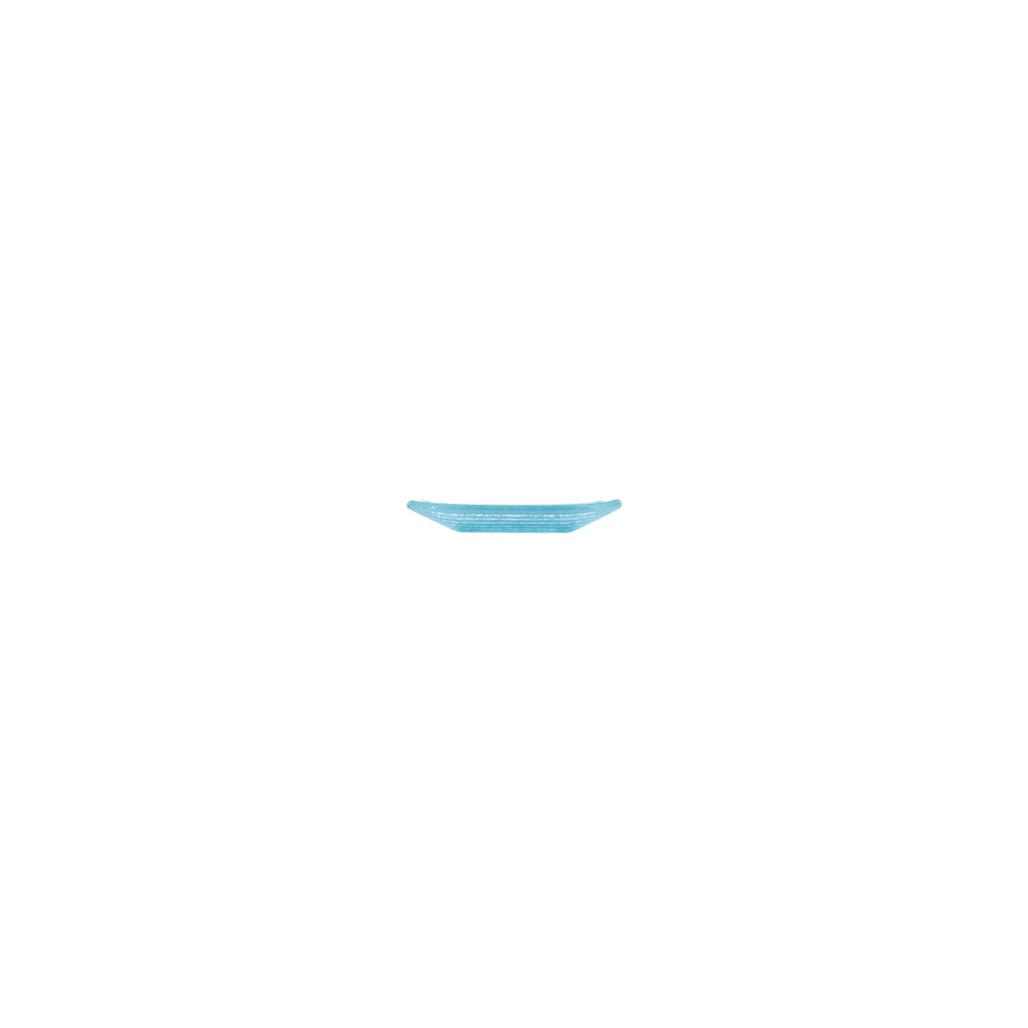 Glass Dinnerware 4.25" x 2.5" x h:0.5" 1 oz. Rectangular Blue Glass Ramekin (Set of 6)