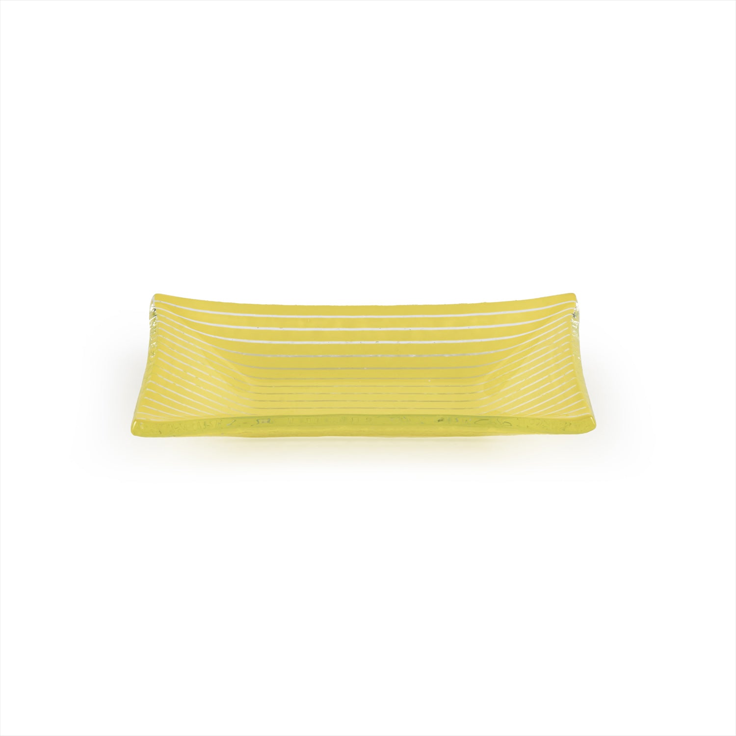Glass Dinnerware 4.25" x 2.5" x h:0.5" 1 oz. Rectangular Yellow Glass Ramekin (Set of 6)