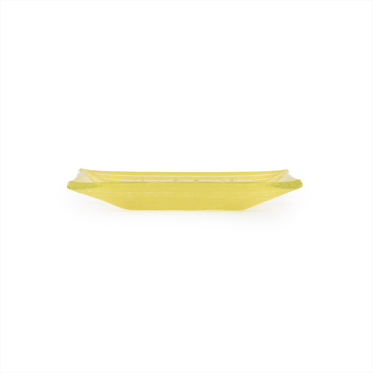 Glass Dinnerware 4.25" x 2.5" x h:0.5" 1 oz. Rectangular Yellow Glass Ramekin (Set of 6)