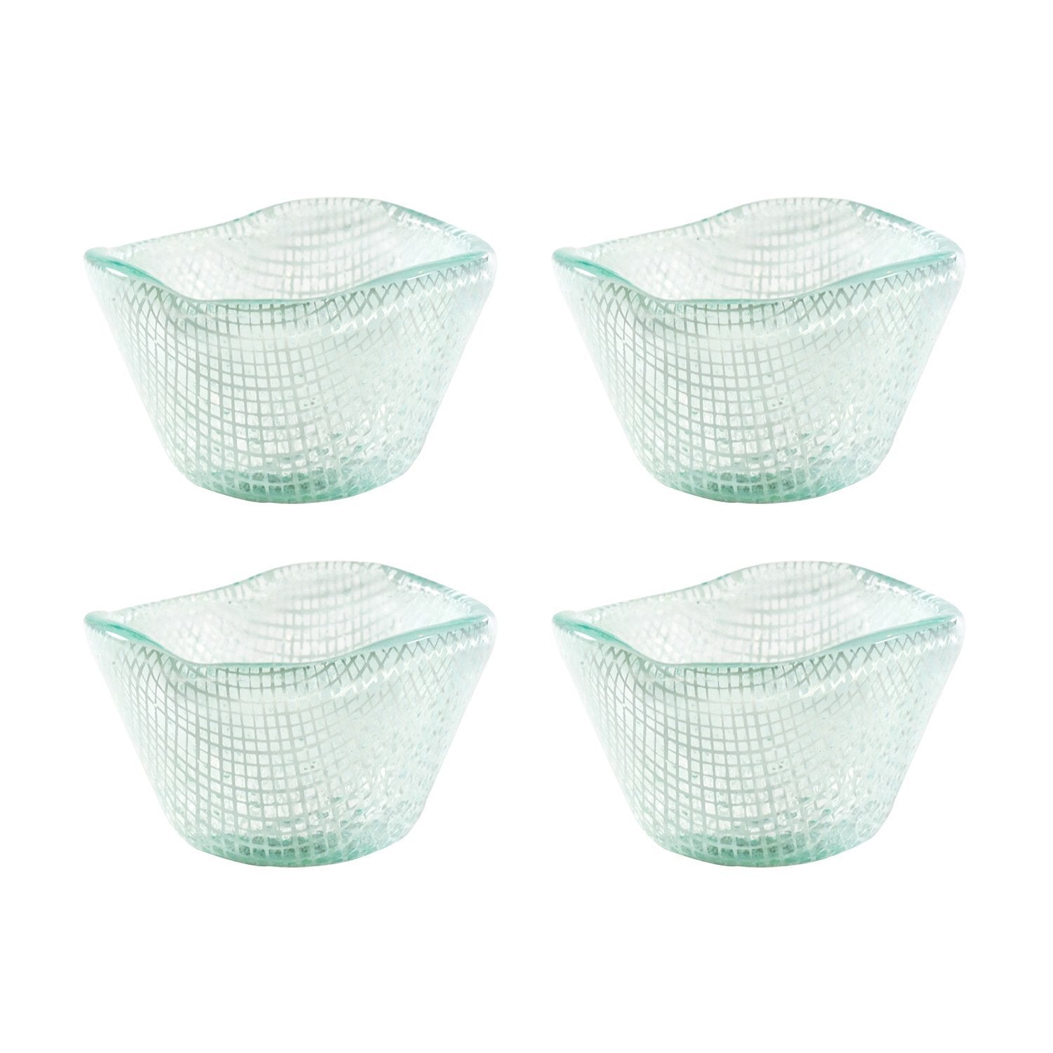 Turgla Fusion Glass dia.3.5" h:2" 3 oz. Round White Glass Ramekin (Set of 4)