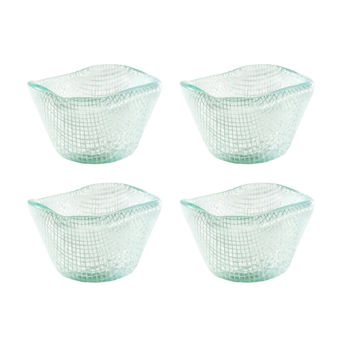 Turgla Fusion Glass dia.3.5" h:2" 3 oz. Round White Glass Ramekin (Set of 4)