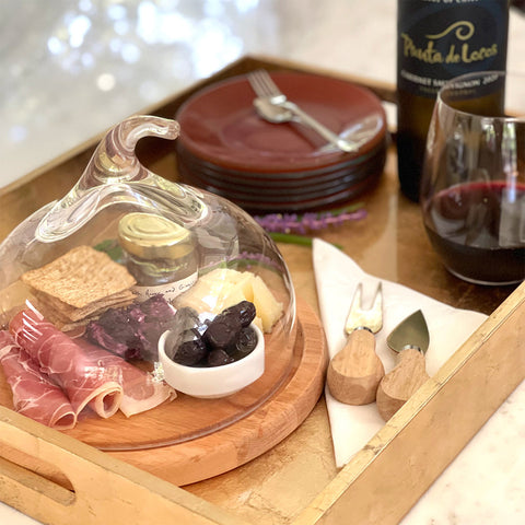 Senses™ Small Glass Dome with Wood Base