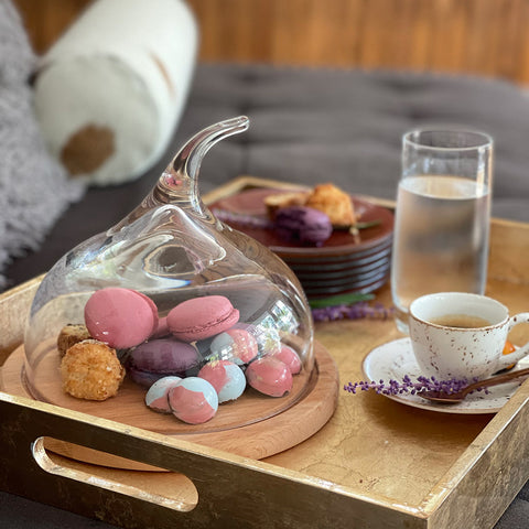 Senses™ Small Glass Dome with Wood Base